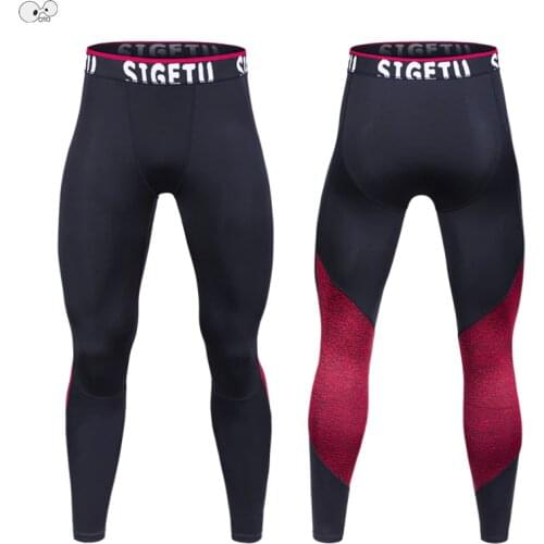 New Mens Compression Sports Leggings Running Tights Gym Fitness Sportswear Training Yoga Pants High Elastic Quick Dry Trousers