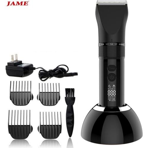 Professional Electric Hair Clipper 2000mA LCD Display Rechargeable Hair Trimmer For Men Beard Shaver Barber Hair Cutting Machine