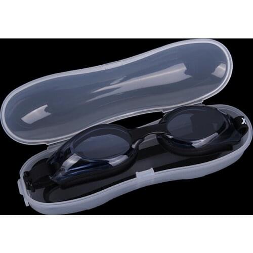 Portable Swimmming Goggle Packing Box Plastic Case Transparent Swim Portable Unisex Anti Fog Protection Waterproof Glasses