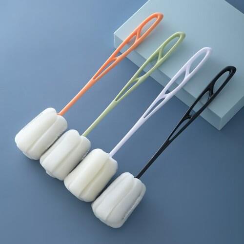 Baby bottle brush childrens milk feeding cleaning cup brush with handle household kitchen cleaning utensils brush cup