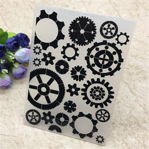 Gear Plastic Embossing Folders for DIY Scrapbooking Paper Craft/Card Making Decoration Supplies