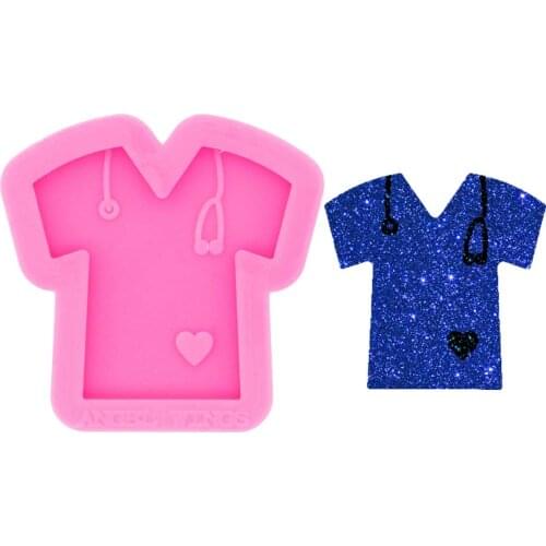 T-Shirt Resin Fondant Silicone Mold for DIY Pastry Cupcake Cake Dessert Plaster Lace Decoration Baking Tool Kitchenware