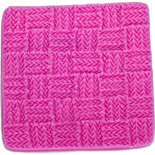 Sweater pattern shaped 3D Reverse sugar molding fondant cake silicone mold for polymer clay molds decoration tools F1116