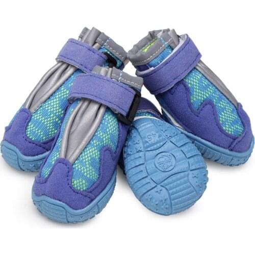 Leisure Sports Dog Shoes Comfortable Non Slip Beef Tendon Sole Pet Climbing Shoes For Pets Microfiber Leather Mesh Pet Products