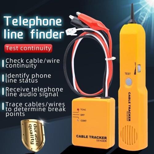 KELUSHI Cable Tester Tracker Tracer Diagnose Tone Line Finder Detectors Portable RJ11Network Phone Cable Tester Networking Tools