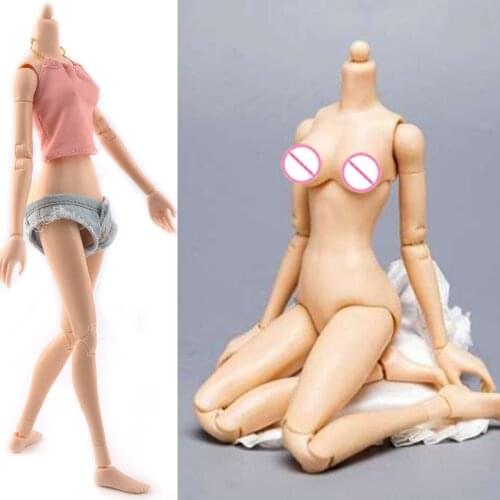 In stock 1/6 scale Sitting Fish Medium Chest Flexible Body Action Figure fit Head Toys from KUMIK