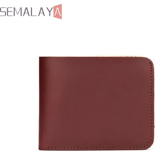Vintage Business Men Wallet Crazy Horse Leather Wallet Handmade Genuine Leather Money Clip Excellent Quality Wholesales In Stock
