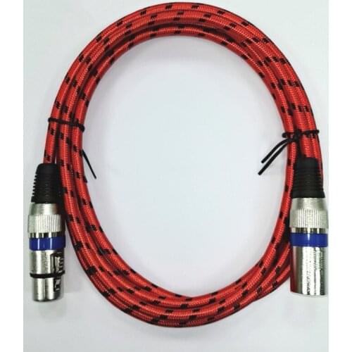 XLR Speakers Wire 3 Pin XLR Cable M/F Audio Jack Male To Female Extension Cable For Microphone Amplifiers Mixer Cannon AUX Cord