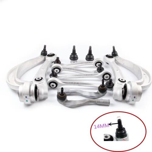 12Pcs Aluminium 14mm Front Suspension Control Arm Ball Joint Kit For Audi A4 Q5