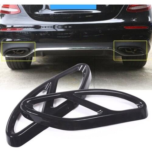 2pcs Exhaust Muffler Cover Trim Exhaust Muffler Cover Trim for Mercedes Benz GLC GLE GLS C E Class
