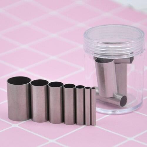 3mm-16mm Stainless Steel Mini Round Clay Cutter DIY Ceramica Pottery Polymer Clay Klei Mandala Dotting Tools 7PCS/LOT