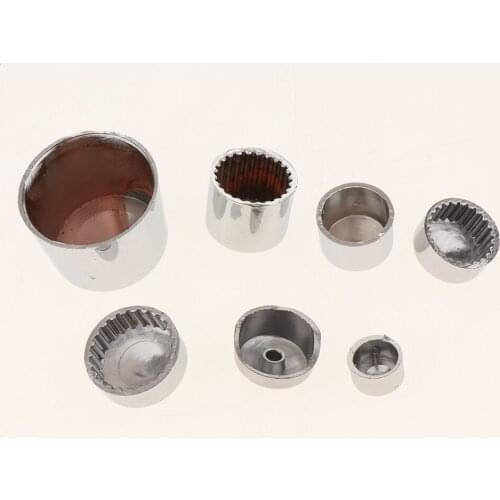 87-Pack 2cm (0.78 Inch) Motorbike Chrome Bolt Toppers Caps Dress Kit For Softail Twin Cam