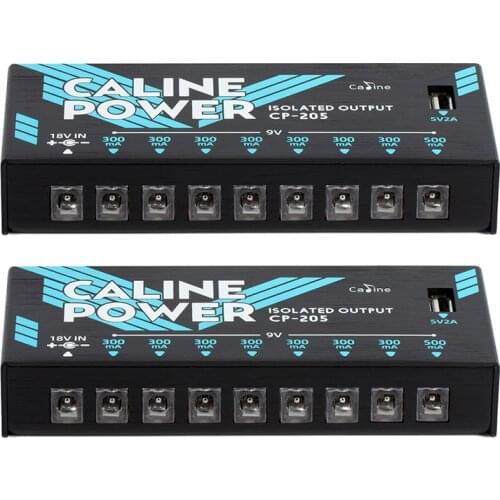 Caline CP-205 Guitar Effect Pedal Power Supply 8 Isolated Output Power