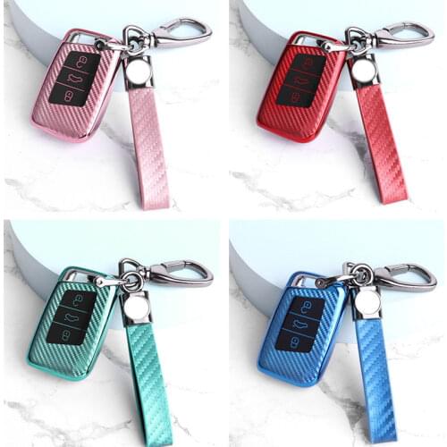 TPU Carbon Car Key Cover For VW Golf 7 Bora Jetta POLO GOLF Passat Skoda Octavia A7 Fabia SEAT Ibiza Leon MK7 Key Protaction Cas