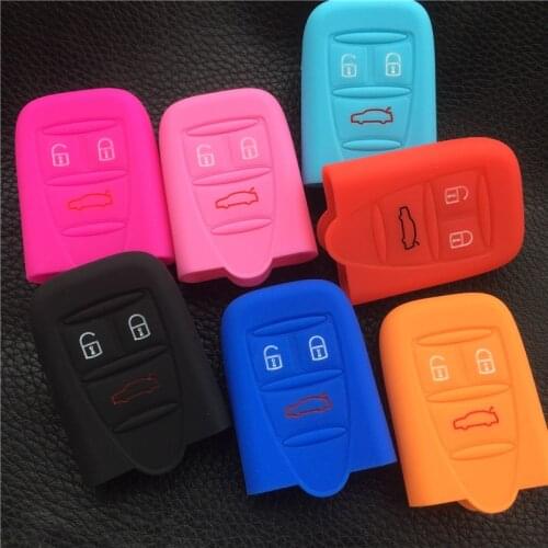 3 Button Silicone rubber Key Case Cover set For Alfa Romeo 159 Brera 156 Q4 GT 946 Spider Key Shell Skin Key cover case
