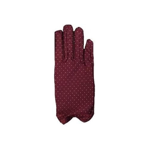 Burgundy Color Polka Dot Children 'S Gloves christmas decorations рождественские украшения