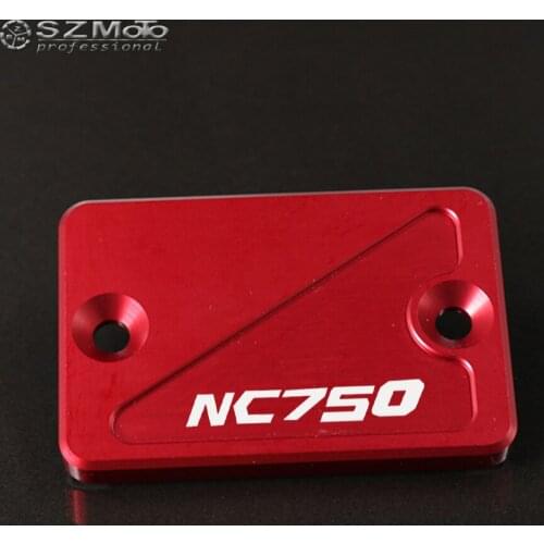 For HONDA NC750 S/X NC750S NC750X 2014-2017 Aluminum Motorcycle Front Brake Master Cylinder Fluid Reservoir Cover With LOGO CNC