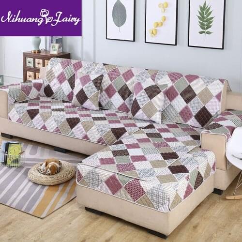 Double-sided sofa cushion four seasons universal fabric simple modern non-slip cushion sofa cover all inclusive