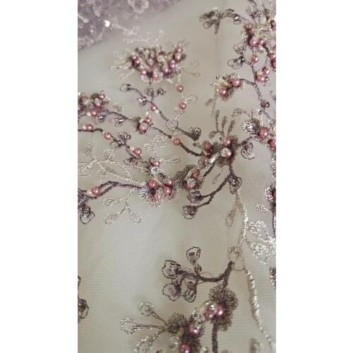 Exquisite and beautiful handmade beads + sequined bead tube tulle embroidery, suitable for fashionable ladies' skirts