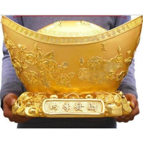 Copper Statue resin crafts big kirin Chinese cabbage household decoration large fortune office living room technology opening g