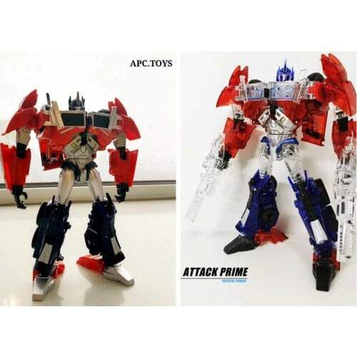 NEW Transformation APC Toys First Edit TFP Attack Transparent OP Commander Chrome Figure