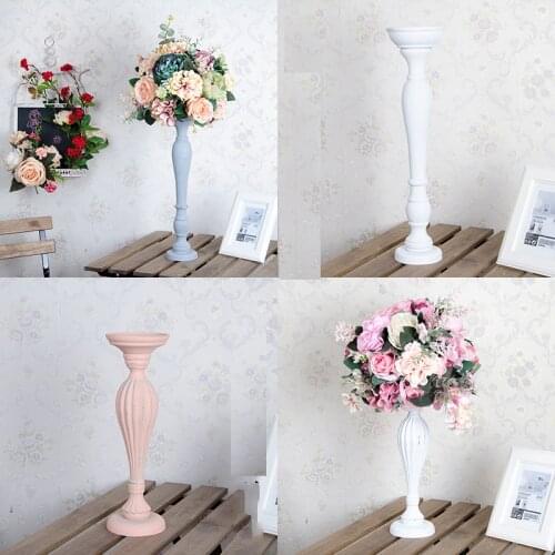 New wedding props imitation wood table flower vase road flower decorative flower shop window display white shooting ornament