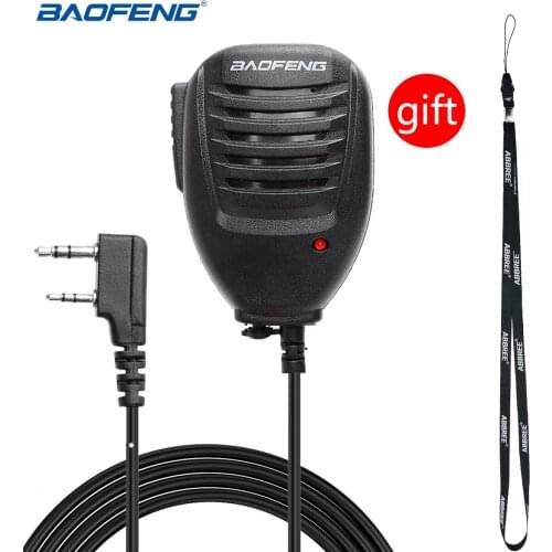 Original Baofeng UV-5R Handheld Microphone Speaker MIC for Baofeng Portable Radio UV5R BF-888S UV-82 BF-UVB3 Plus Walkie Talkie