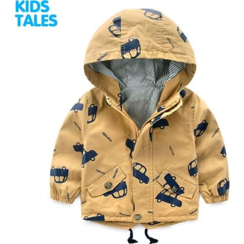 Cartoon Pattern Baby Boy Jacket Autumn New Fashion Brand Kids Outerwear & Coats Boys Clothes Children Windbreaker Kids Jackets