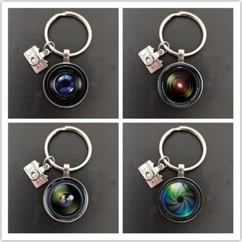 Popular Keychain Camera Pendant with SLR Lens Photographer SLR Enthusiast Keychain Personality Jewelry Gift Between Friends