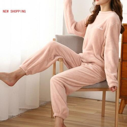 Casual Solid Color Two-Piece Sets Homewear Women Autumn Elegant O-Neck Tops and Long Pants Knitted Female Tracksuit Streetwears