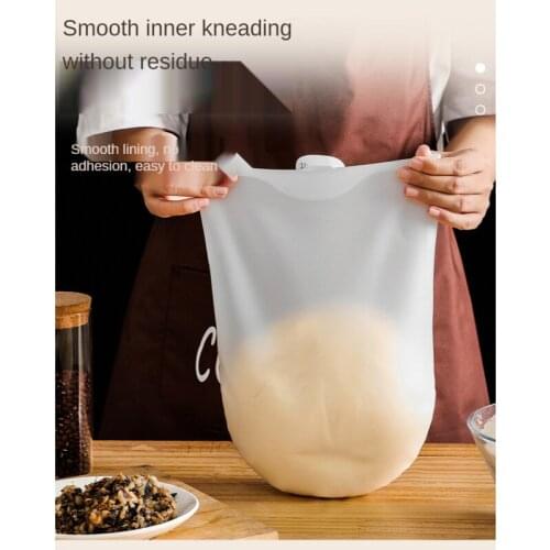 Silicone Kneading Dough Bag Non-stick Hand Kneading Dough Bag Flour Mixer Bags Cooking Pastry Tools Kitchen Gadget Accessories