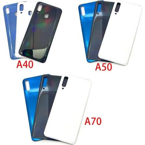 Battery Case For Samsung Galaxy A40 A50 A70 A405F A505F A705 Battery Back Cover Glass Rear Door Replacement Housing With Glue
