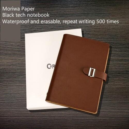2020 Agenda Black Technology A6 Notebook Waterproof Erasable Loose Leaf Portable Diary Handbook Stationery Gift Custom Logo