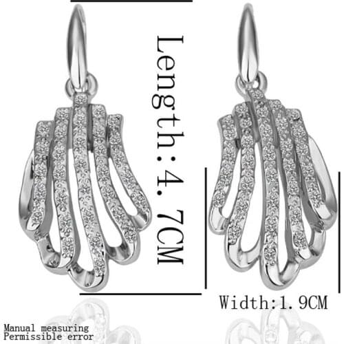 Hot sell floating charms Gold plating earrings for women claws mn drop earrings brincos de festa charm SMTPE064