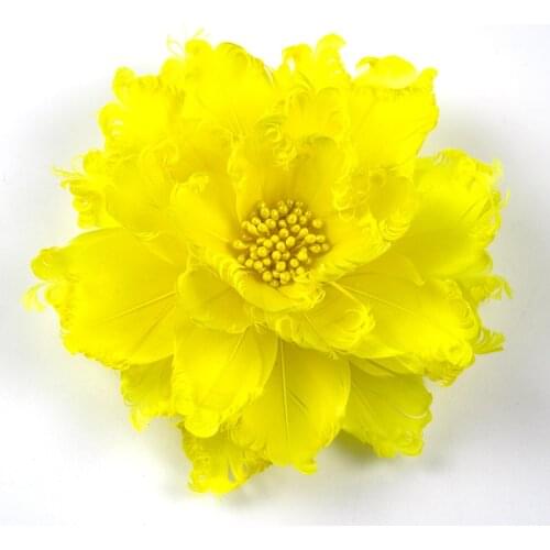 1PC 2021 NEW Women Flower Hair Clip Feathers eaddress Bride Wedding Accessories Party Decoration Women Accessories Tiaras Plumes