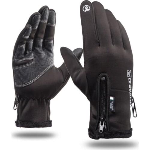 Winter Gloves Ski Gloves Waterproof Cycling Fluff Warm Gloves For Touchscreen Cold Weather Windproof Anti Slip Cold-proof