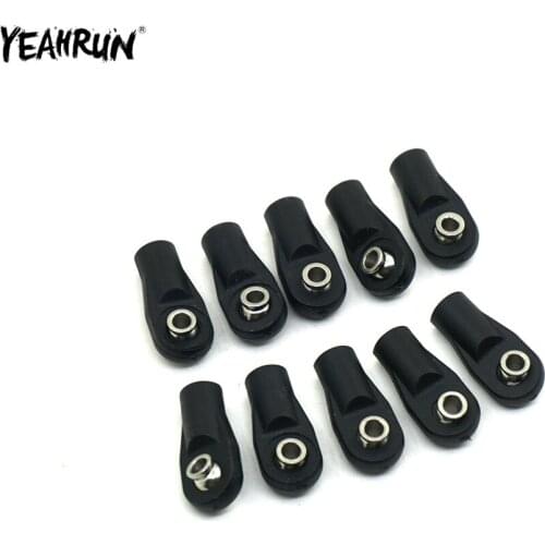YEAHRUN 1/10Pcs Plastic M4 Rod End Ball Head Holder Ball Ends Connector for 1/10 Axial SCX10 Wraith RC Crawler Car Parts
