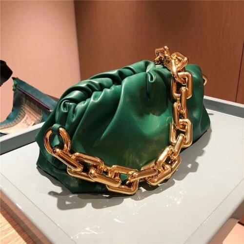 2020 Chain Designer Cloud Shaped Genuine Leather Crossbody Bags For Women Fashion Shoulder Messenger Bags Female Luxury Handbags