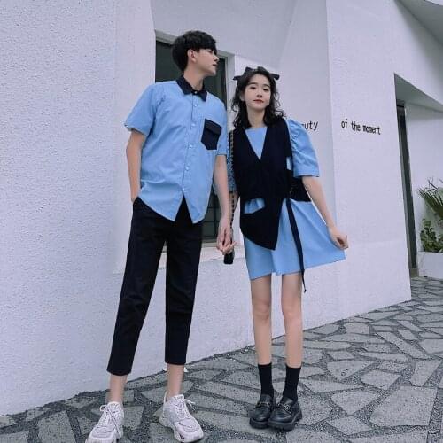 2021 summer couples dress shirts one dress couples clothes couples clothing