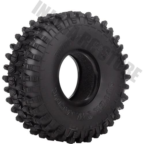 4PCS/Set 120MM 1.9" Rubber Wheel Tires 1/10 RC Crawler Car for Traxxas TRX-4 Axial SCX10 90047 AXI03007 D90 D110 TF2
