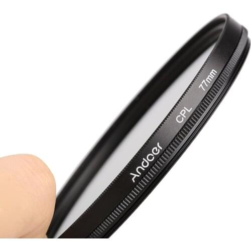 Andoer 77mm UV+CPL+Close-Up+4 +Star 8-Point Filter Circular Polarizer Filter Kit with Bag for Nikon Canon Pentax DSLR Camera