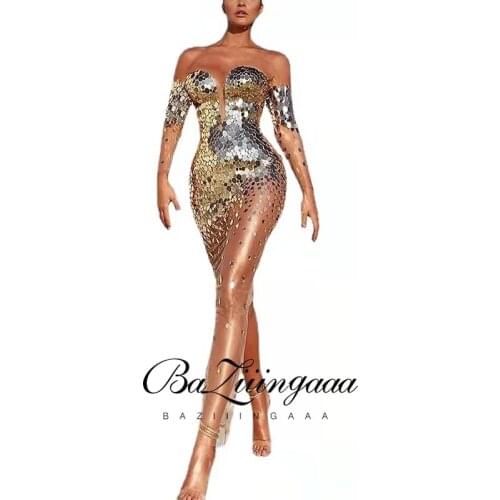 BAZIIINGAAA Luxury Woman Cocktail Dress Beaded Sequins Long Elegant Night Cocktail Party Formal Dresses for Wedding Plus Size