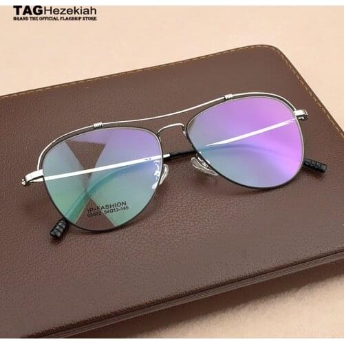 Brand Vintage optical glasses 2018 Myopia reading computer Round Glasses Frame Men Women Retro Eyeglasses frame Ultralight metal