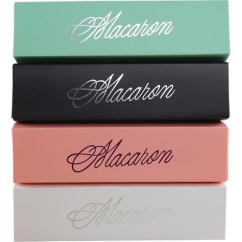 Home made macaron black white pink green macaron box biscuit Muffin box Free Shipping LX6666