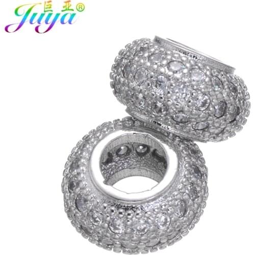 8mm 10mm 11mm 13mm Jewelry Findings Big Hole Gold Spacer Beads Accessories For Women Men Snake Chains Bracelet Necklace Making