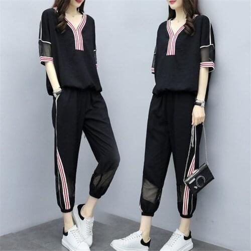 Spring summer women long-sleeved sweater top and pant suit two pieces set fashion sportswear tracksuit outfit