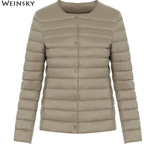 Spring And Autumn Women Ultralight Thin Down Jacket White Duck Down Jackets Warm Winter Coat Parka Female Portable Outwear