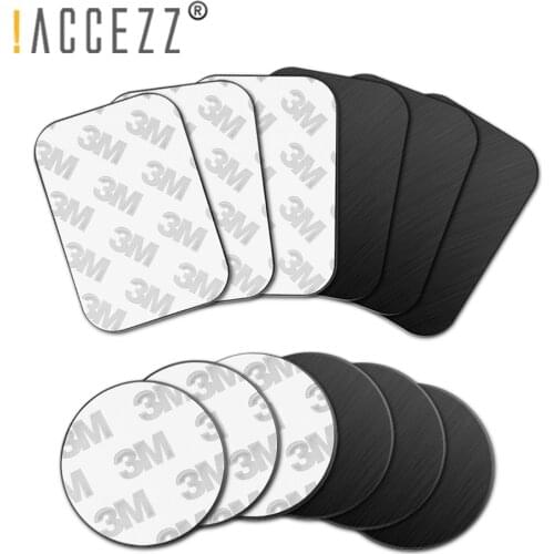 !ACCEZZ 10pcs/lot Metal Plate Disk For Magnetic Mobile Cell Car Phone Holder Universal Magnet Car Stand Mount iron Sheet Sticker