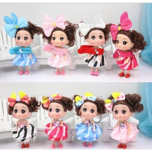 Mini Cute Original American Girl Doll Confused Doll Ddung Dolls Pendant Toys for Phone Children Birthday Gift A071 4pcs/lot