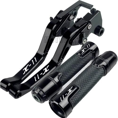 Motorcycle Adjustable FOR HONDA X-11 X11 1999 2000 2001 2002 logo handlebar Short Motorcycle CNC Adjustable Brake Clutch Levers